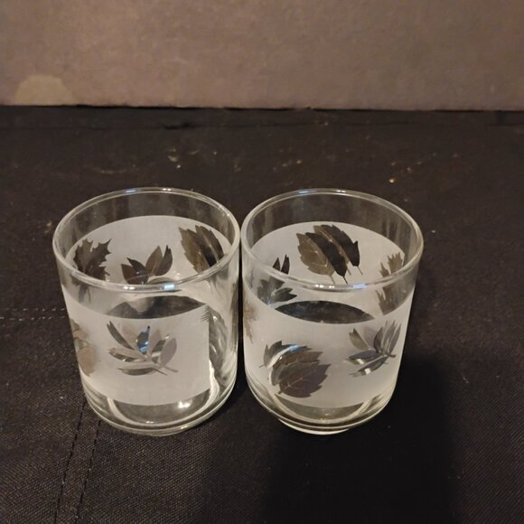 Libbey Silver Foliage Juice Glass, set of 2 MCM - Picture 4 of 4